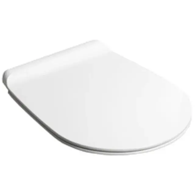 Simas Vignoni Крышка-сиденье для унитаза, с микролифтом, крепление хром, цвет: белый глянцевый VI004bi/cr