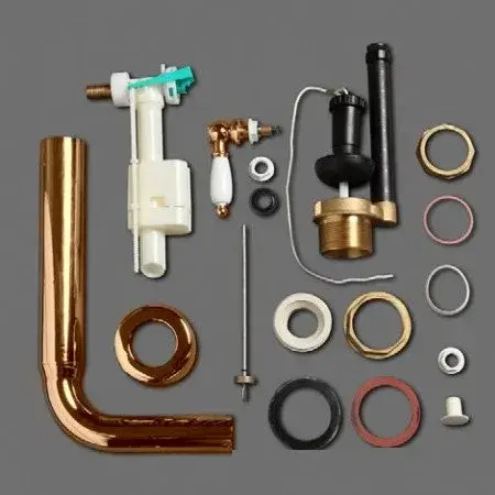 Simas Arcade Механизм слива для бачка AR812 с фронтальной ручкой, низкая труба, цвет: бронза глянц. D23br