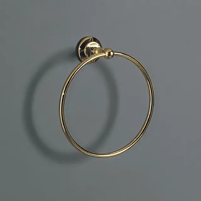 Simas Accessori Victoria Полотенцедержатель-кольцо d22 см, подвесной, цвет: золото глянцевое 260205oro