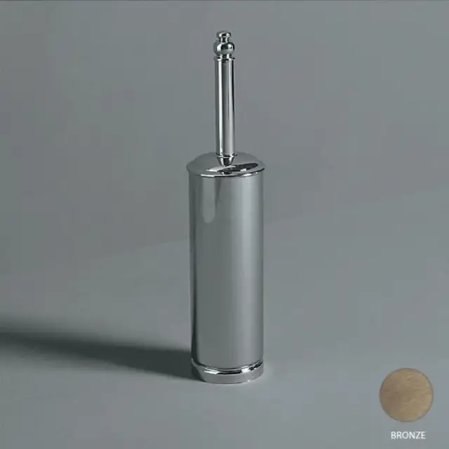 Simas Accessori Victoria Ершик для унитаза напольный с латунной колбой, цвет: бронза глянцевая 260208 br