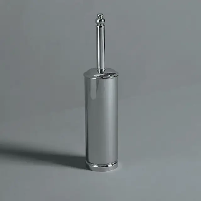 Simas Accessori Victoria Ершик для унитаза напольный с латунной колбой, цвет: хром глянцевый 260208cr