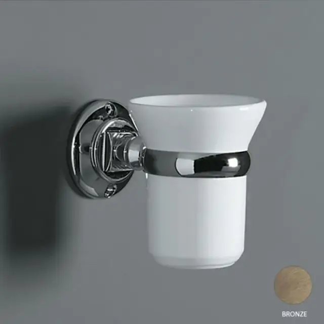 Simas Accessori Victoria Стакан, одинарный, подвесной, цвет: бронза глянцевая 260203br