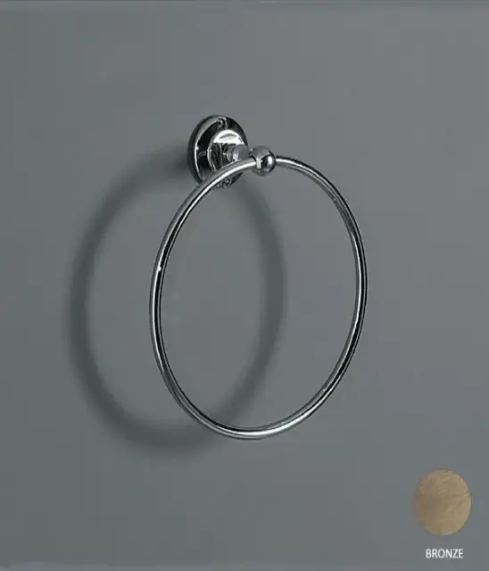 Simas Accessori Victoria Полотенцедержатель-кольцо d22 см, подвесной, цвет: бронза глянцевая 260205 br