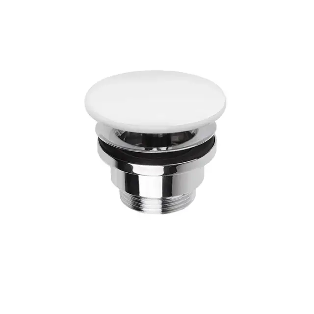 Simas Vignoni Донный клапан клик-клак, универсальный с керамической крышкой, цвет: белый матовый PLCE bi matt