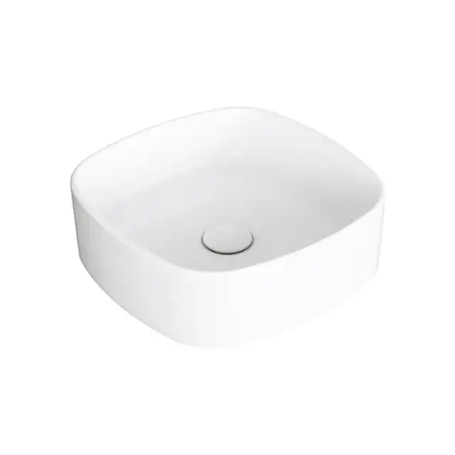 Simas Folio Раковина чаша 40х40 см, без перелива и отверстия под смеситель, цвет: белый глянцевый FO03bi
