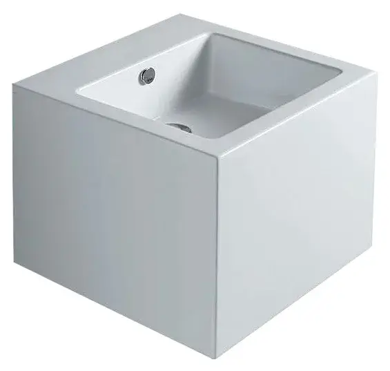 Simas Frozen Раковина подвесная 50,5х50 см, с переливом, 1 отвер. под смеситель, цвет: белый глянц. FZ13bi*1