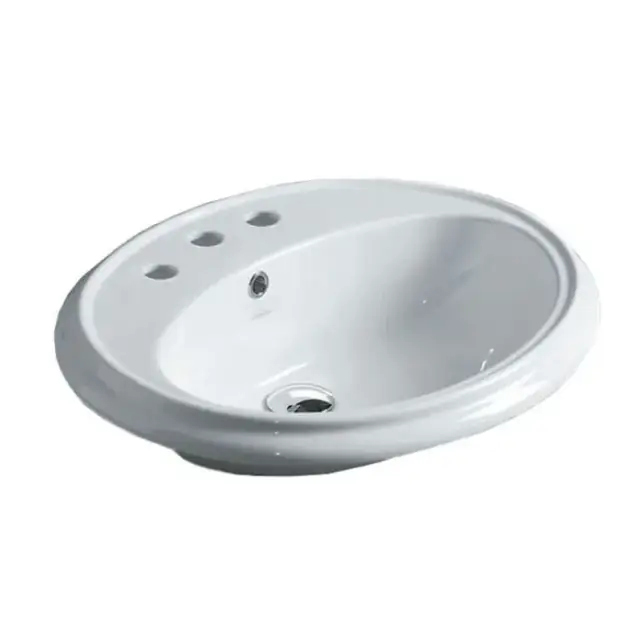 Simas Arcade Раковина встраиваемая 61х50,5 см, 3 отверстия под смеситель, цвет: белый глянцевый AR859bi*3