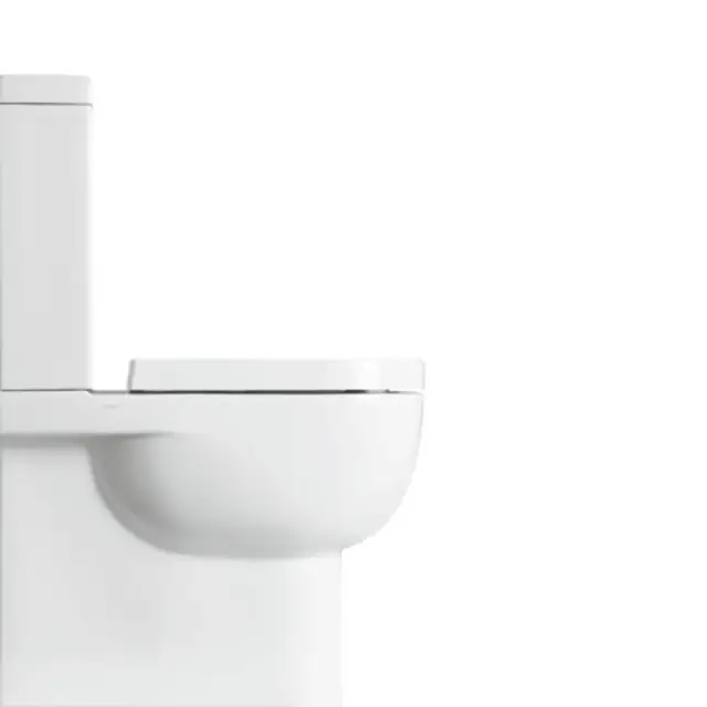 Simas E-Line Чаша для унитаза моноблок 35,5х62 см, универсальный слив, цвет: белый глянцевый EL07bi