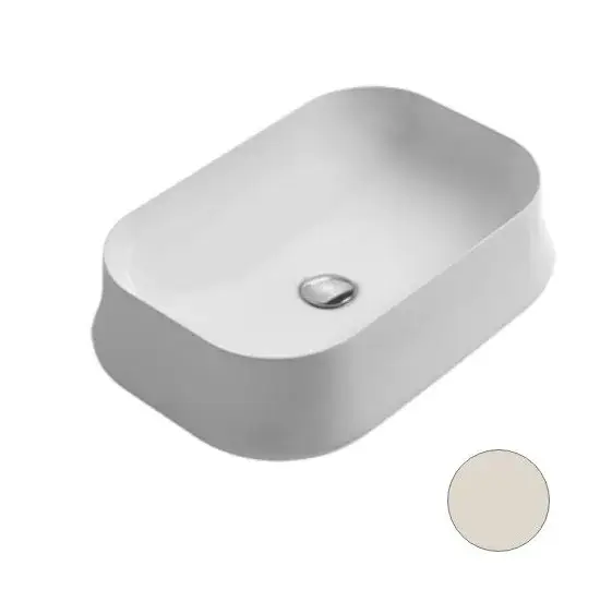 Simas Sharp Раковина чаша 60х42 см, без перелива и отверстия под смеситель, цвет: sabbia matt SH08 Sabbia matt*0