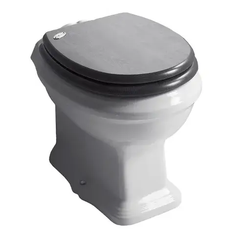 Simas Arcade Унитаз напольный 44х72 см, слив в стену, без крышки-сиденья, цвет: белый глянцевый AR811bi