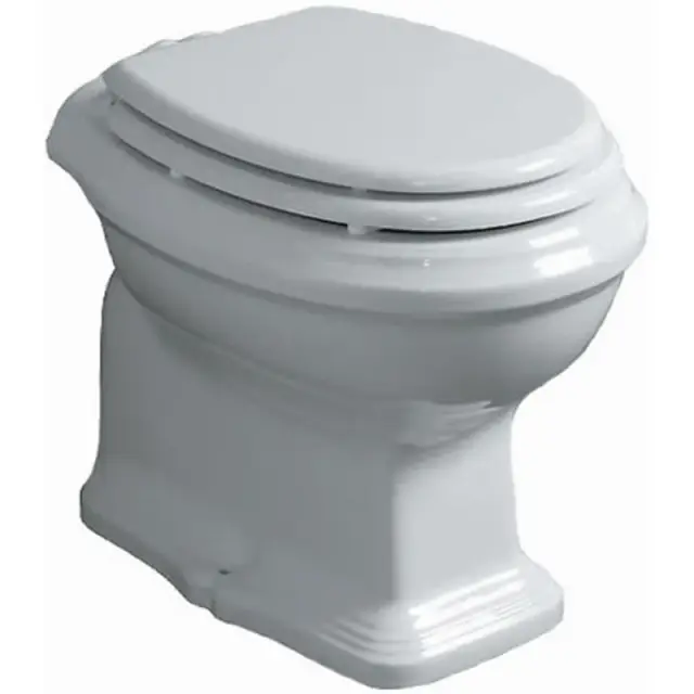 Simas Arcade Унитаз напольный 44х72 см, слив в пол, без крышки-сиденья, цвет: белый глянцевый AR801bi