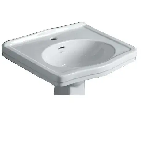 Simas Londra Раковина подвесная 58х45 см, с переливом, 1 отверстие под смеситель, цвет: белый глянц. LO914bi*1