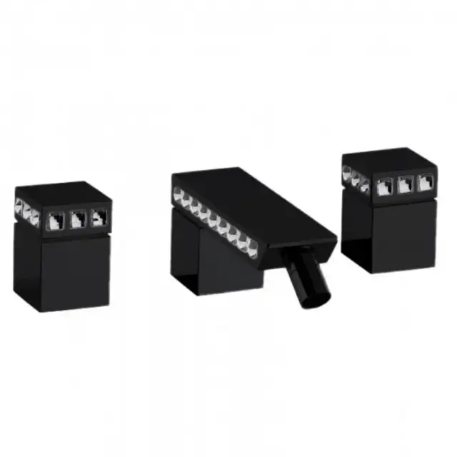 Bongio Pure Glam Смеситель для биде, цвет черный матовый/Swarovski 6P503NE01SW