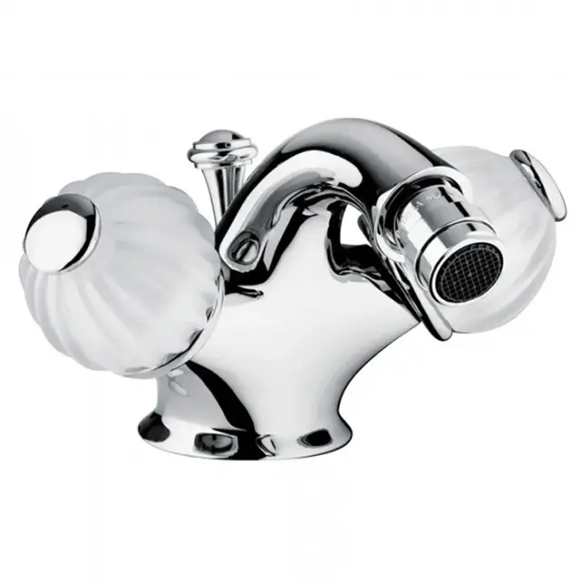 Bongio Rivoli Смеситель для биде на 1отв., цвет хром/Cristallo Bianco 00 05522CR00