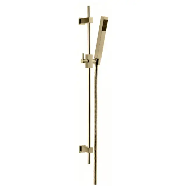 Bongio Душевой гарнитур: штанга, ручной душ, шланг 150 см, цвет: золото 00874OR00