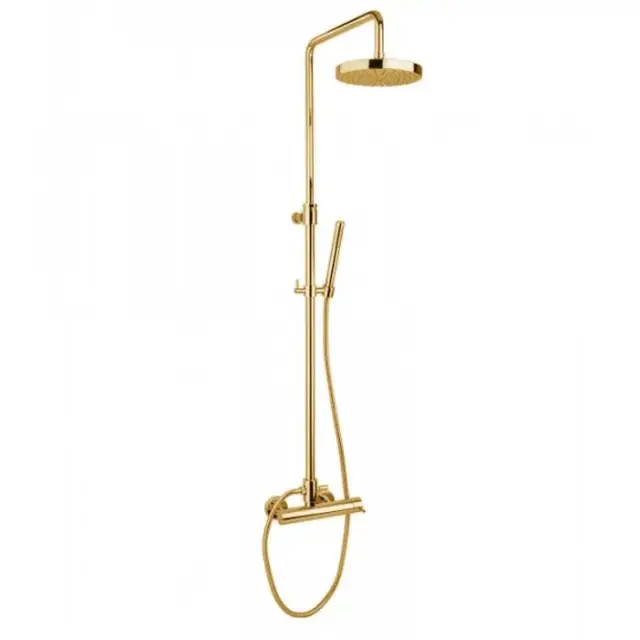 Bongio Project Душевая стойка со смеситель для душа с душевой головкой, цвет золото 32537ORED