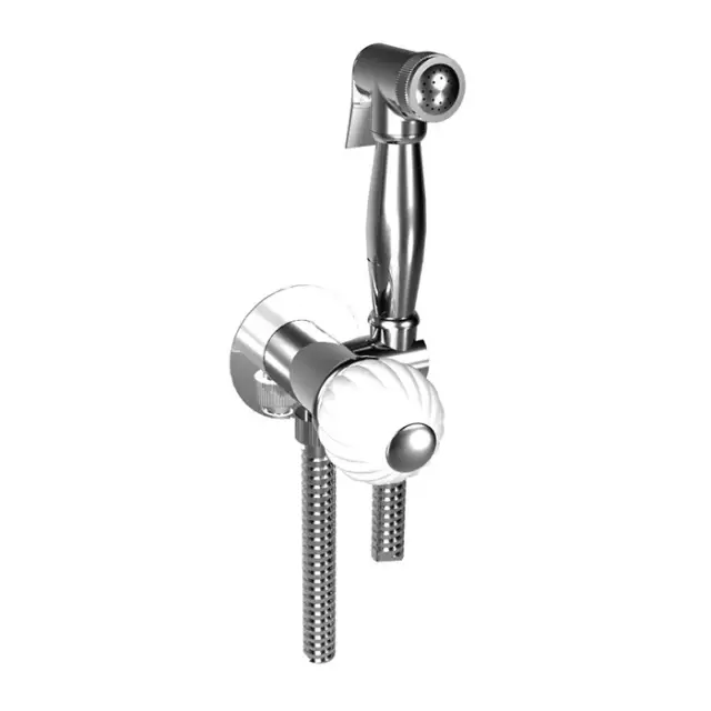 Bongio Rivoli Комплект гигиенический, цвет: хром/ручка Cristallo 00 05916CR00