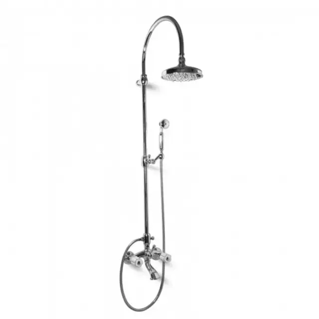 Bongio Fleur Noir Смеситель для ванны - с изливом, цвет хром/черный фарфор 12536CR0D