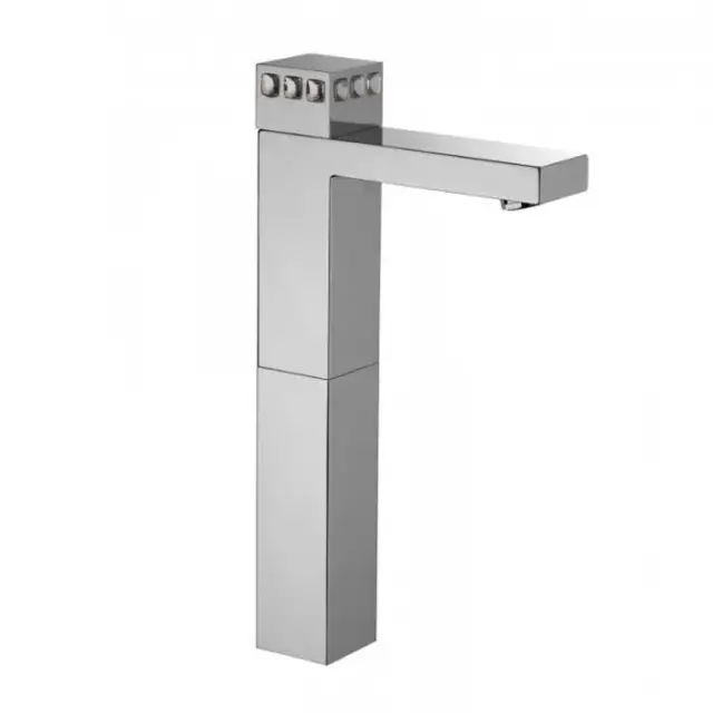 Bongio Pure Glam Смеситель для раковины высокий, цвет: хром/Swarovski прозрачные 3P532CR01