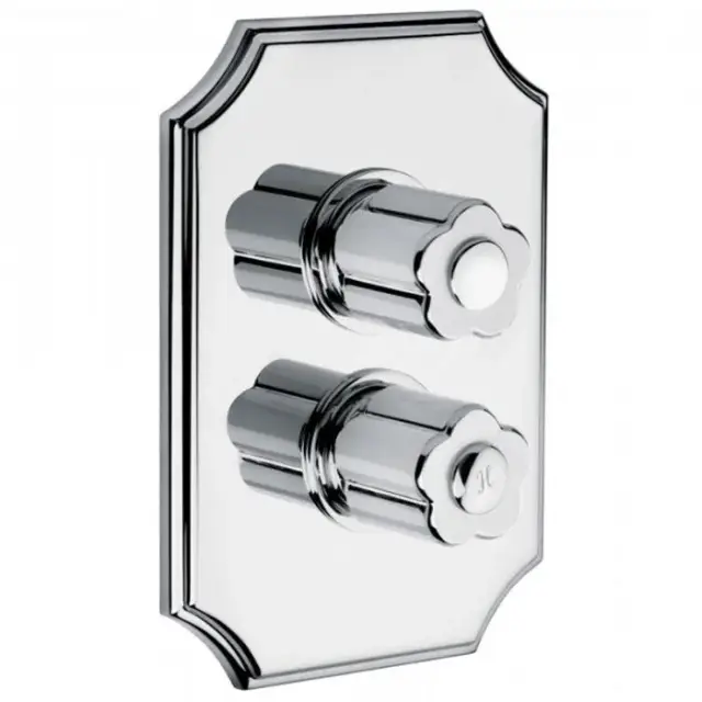 Bongio Fleur Blanc Встраиваемый термостатический смеситель, цвет хром/белый фарфор 11544CR00