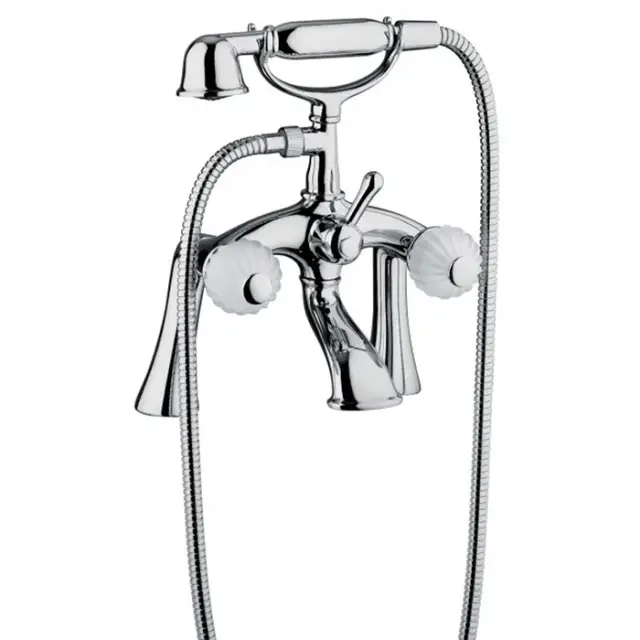 Bongio Rivoli Смеситель на борт ванны, цвет хром/Cristallo 00 05527CR00