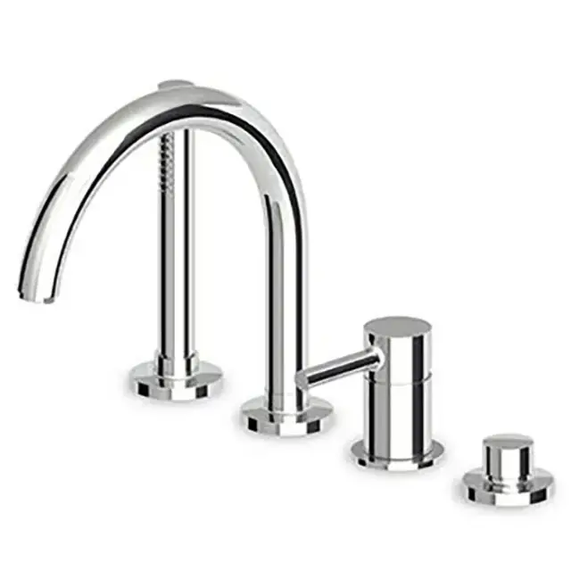 Zucchetti Pan Смеситель на борт ванны, на 4 отв., однорычажный, цвет: хром ZP6502