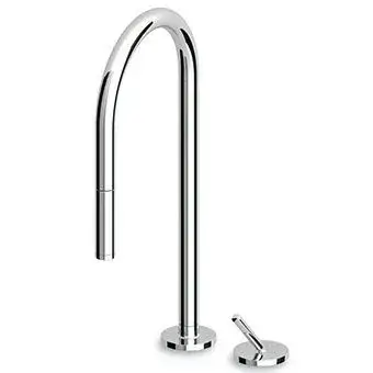 Zucchetti IsyCucina Смеситель для мойки однорычажный, на 2 отв., цвет: хром ZP1266