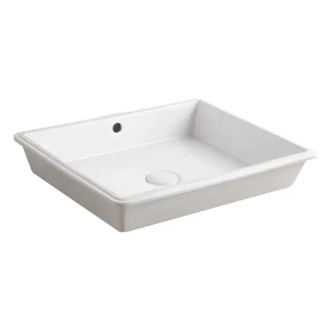 Simas Top e lavabi d'Arredo Раковина под столешницу 55х35 см, с переливом, цвет: белый глянцевый S60 bia