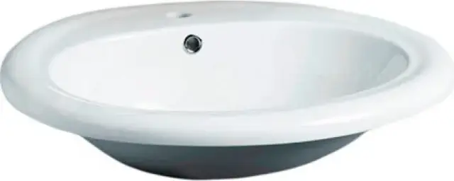 Simas Top e lavabi d'Arredo Раковина встраиваемая 63х56 см, отвер. под смеситель, цвет: белый глянц. S51 bi*1