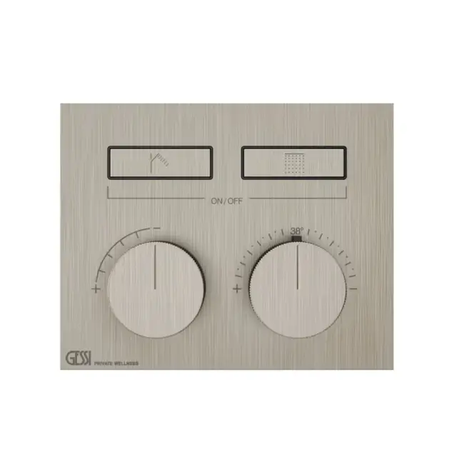 Gessi Hi-Fi Термостат для душа, с включением до 2 источников, цвет: finox brushed nickel 63004#149