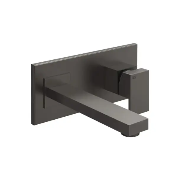Gessi Rettangolo Встраиваемый однорычажный смеситель, излив 20,6 cм, цвет: black metal brushed PVD 44836#707