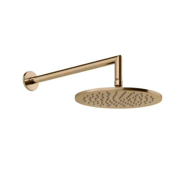 Gessi Anello/Ingranaggio Душевая головка для настенного крепления, d250 мм, цвет: warm bronze PVD 63348#735