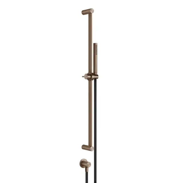 Gessi 316 Bath-Shower Штанга 82,8см, с руч душ,шлангом 1,5м, шланг.подсоед, цвет: copper brushed PVD 54045#708