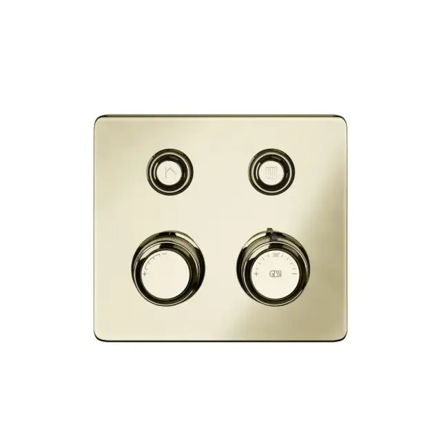 Gessi Hi-Fi Eclectic Смеситель для душа настенный встраиваемый, термостатический, цвет: brass PVD 65232#710