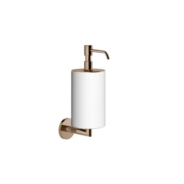 Gessi Anello Дозатор для жидкого мыла настенный, белая керамика, цвет: copper PVD 63713#030