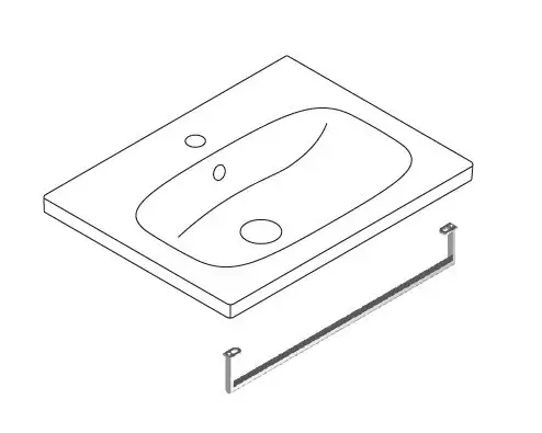 Catalano Alvea Полотенцедержатель для раковины 50 см, подвесной, цвет: хром глянцевый 0660500061