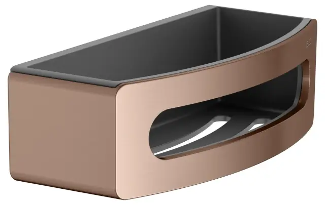 Keuco Elegance Полка-корзинка для душа с пластиковой вставкой, подвесная, цвет: красное золото 11658 290001