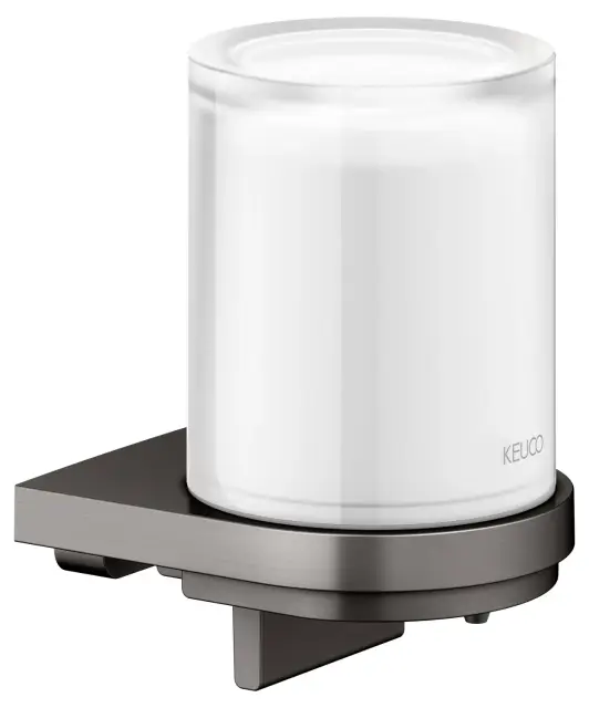 Keuco Collection Moll Дозатор жидкого мыла, подвесной, стеклянная колба, цвет: титан черный 12752 359000