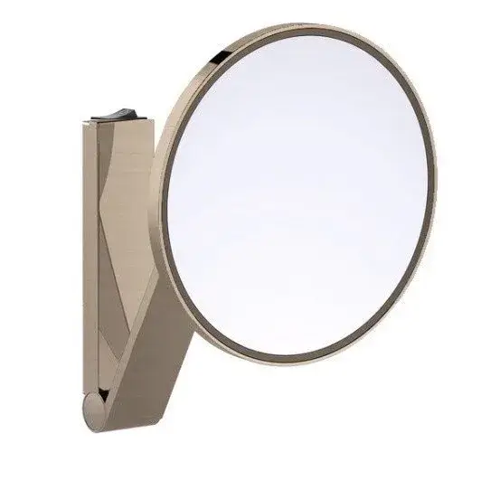 Keuco Kosmetikspiegel Косметическое зеркало подвесное, 5-ти кратное увелич., подсветка, цвет: никель 17612 059004