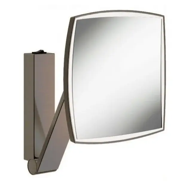 Keuco Kosmetikspiegel Косметическое зеркало подвесное, 5-ти кратное увелич., подсветка, цвет: никель 17613 059004