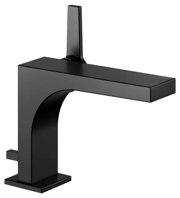 Keuco Edition 11 Смеситель для раковины рычажный 110, с д/к и гарнитуром, цвет: черный матовый 51104 370000
