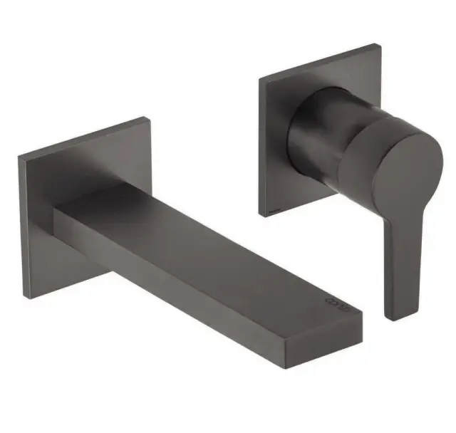 Keuco Edition 11 Смеситель для раковины рычаж., 2 потреб., изл. 21,9 см, встр., цвет:хром черный 51116 130201