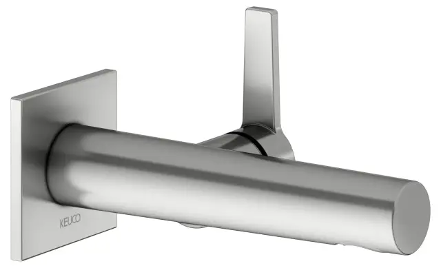 Keuco Edition 11 Смеситель для раковины рычаж., 1 потреб., излив 18,7см, встр., цвет: нерж. сталь 51116 210302