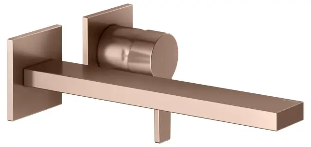 Keuco Edition 11 Смеситель для раковины рычаж., 2 потреб., излив 26,5см, встр., цвет:красное зол. 51116 290202