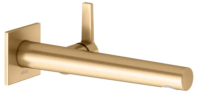 Keuco Edition 11 Смеситель для раковины рычажный, на 1 потреб., излив 26,5 см, встр., цвет:латунь 51116 252302