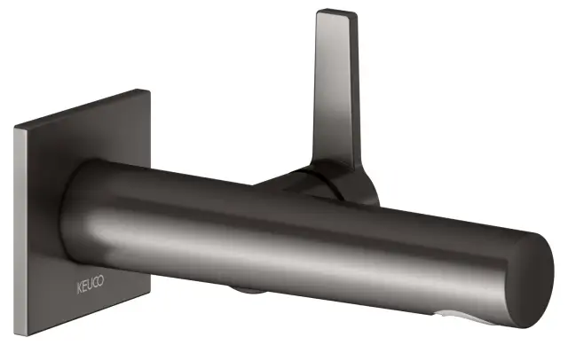 Keuco Edition 11 Смеситель для раковины рычаж., 1 потреб., излив 18,7см, встр., цвет:титан черный 51116 350302