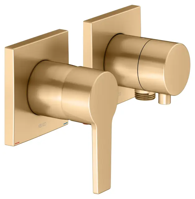 Keuco Edition 11 Смеситель для душа встр., внешняя часть, 2 потреб., с переключателем, цвет: латунь 51151 251122