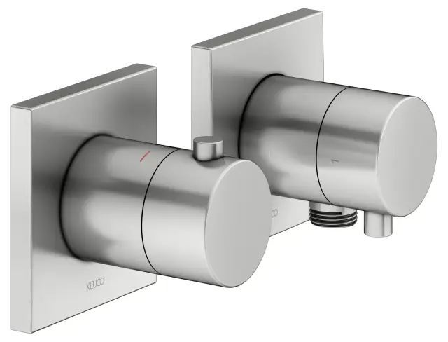 Keuco Edition 11 Смеситель для душа термостатич., 2 потреб., встр., внешняя часть, цвет: нерж. сталь 51153 211122