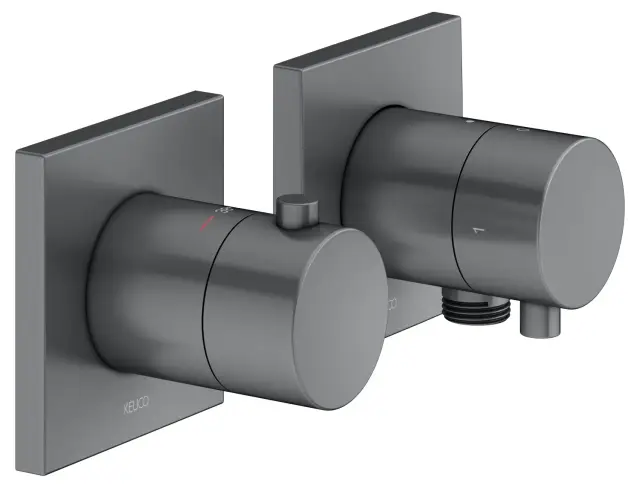 Keuco Edition 11 Смеситель для душа термостат., 2 потреб., встр., внешняя часть, цвет: хром черный 51153 131122