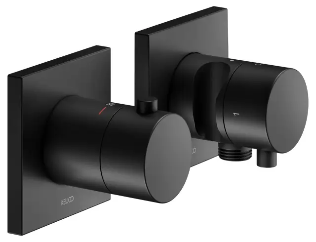 Keuco Edition 11 Смеситель для душа термостат. 2 потреб., встр., внешняя часть, цвет: черный матовый 51153 371222